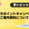 【バニラ】バニラポイントキャンペーンご案内資料について